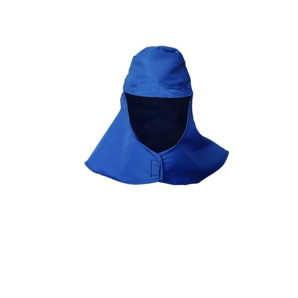 TOUCA SOLDADOR EM BRIM AZUL C/ VELCRO PESCOÇO C/ CA