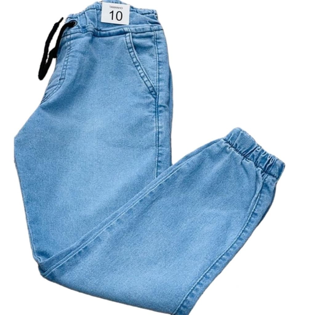 Calça Jogger Jeans Infantil e Juvenil Premium com Elastano jeans / Kids Juvenil