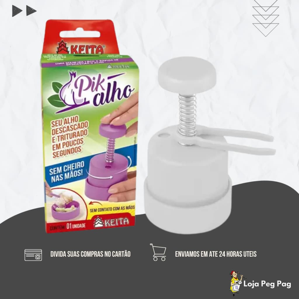 Mini Processador Manual Triturador Picador Descasca Pik Alho