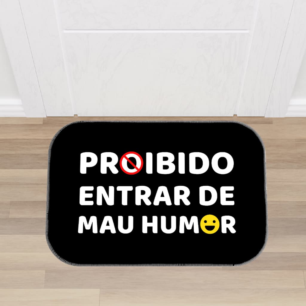 Tapete de Porta Decorativo Estampas Divertidas Antiderrapante - Envio Imediato!!!