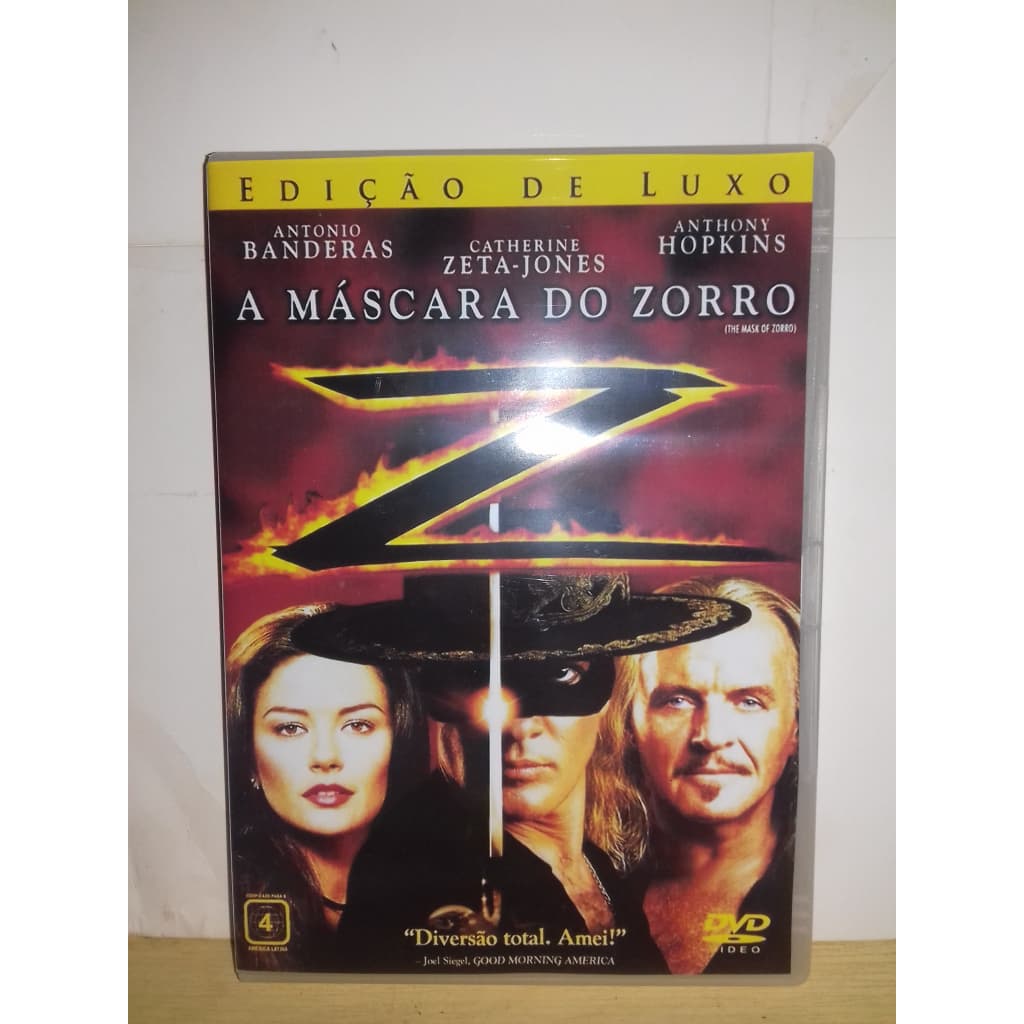DVD A Máscara do Zorro 1998 Dublado, Dual Áudio  HD1080p