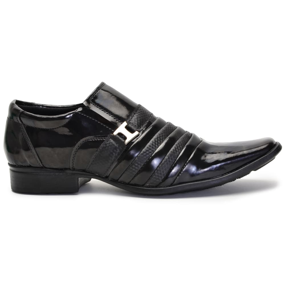 Sapato Social Masculino Italiano Verniz  Em Oferta Para Festas Ocasiões e Cultos