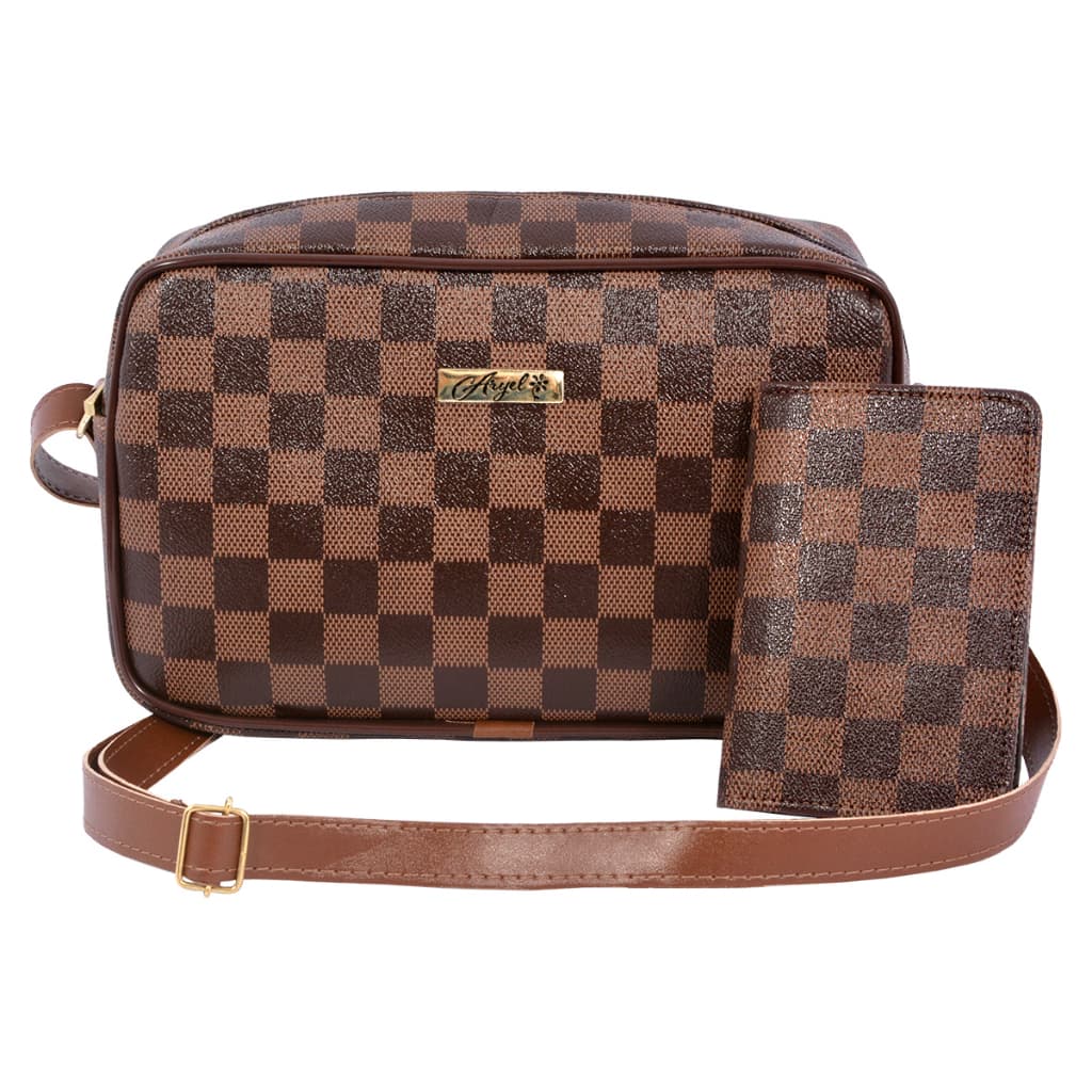 Kit bolsa Feminina Transversal bag  + Porta cartão