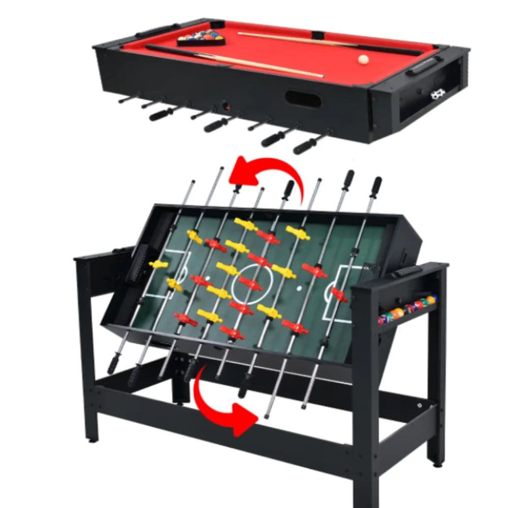 Mesa 2 Em 1 Pebolim E Sinuca Winmax + Acessórios Completo