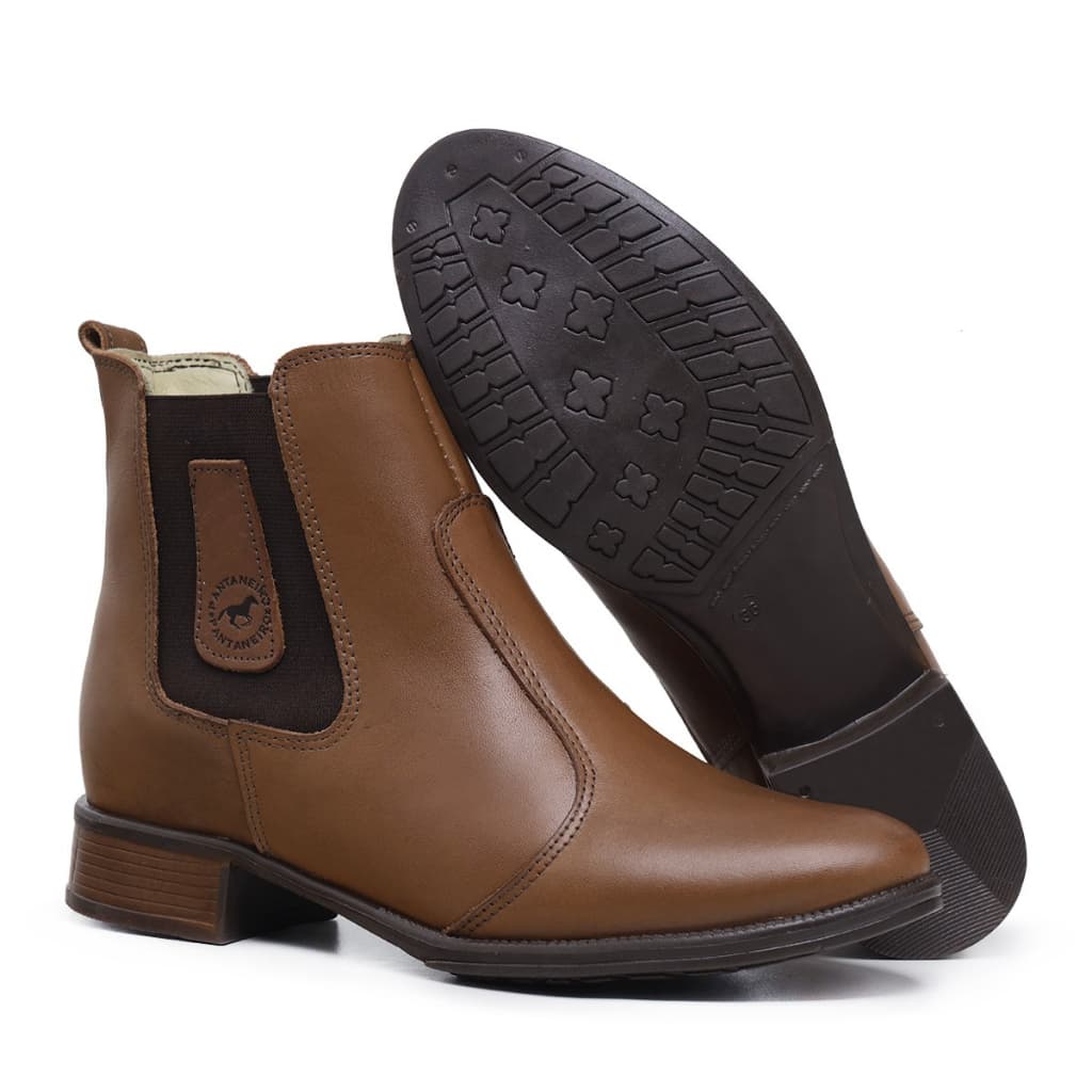 BOTA  CANO BAIXO  COURO LEGETIMO
