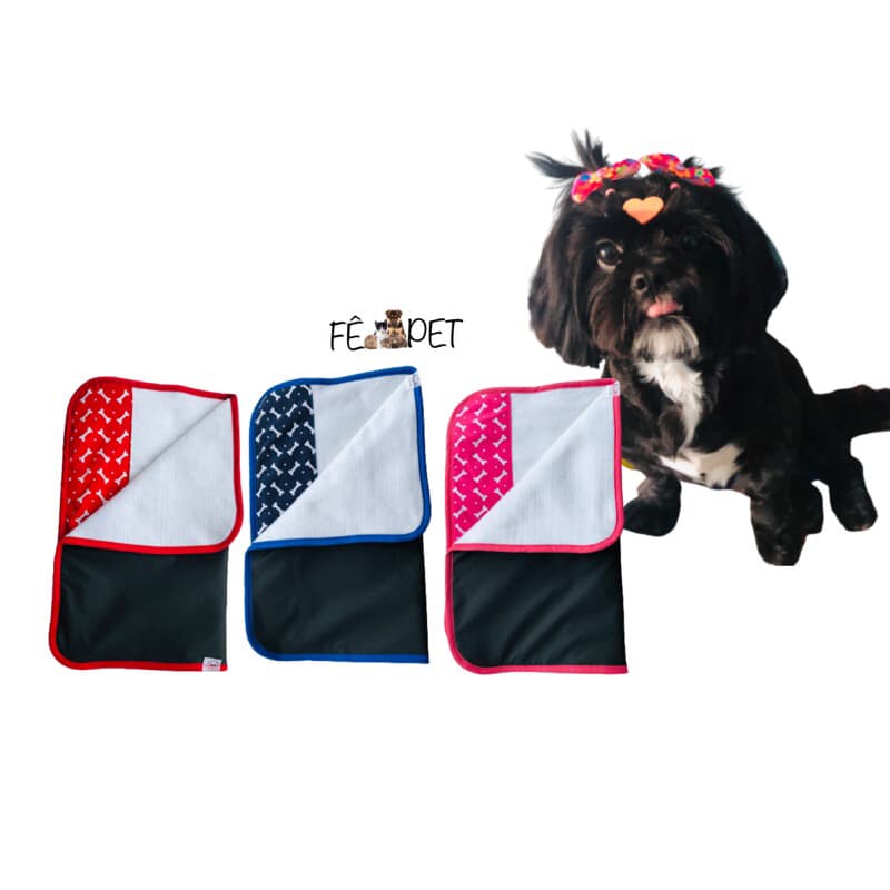 kit 3 Tapete Higiênico para cães lavável 40x 50