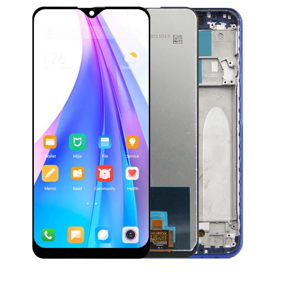 6.3" Frontal Display Para Redmi Note 8T Touch Tela Compativel M1908C3XG Lcd Substituição Com Aro