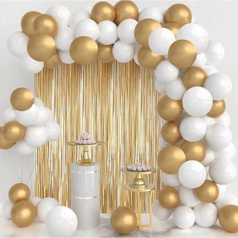 Cortina Metalizado para Festa 1mtsx2mts Painel Decoração - 1 unidade