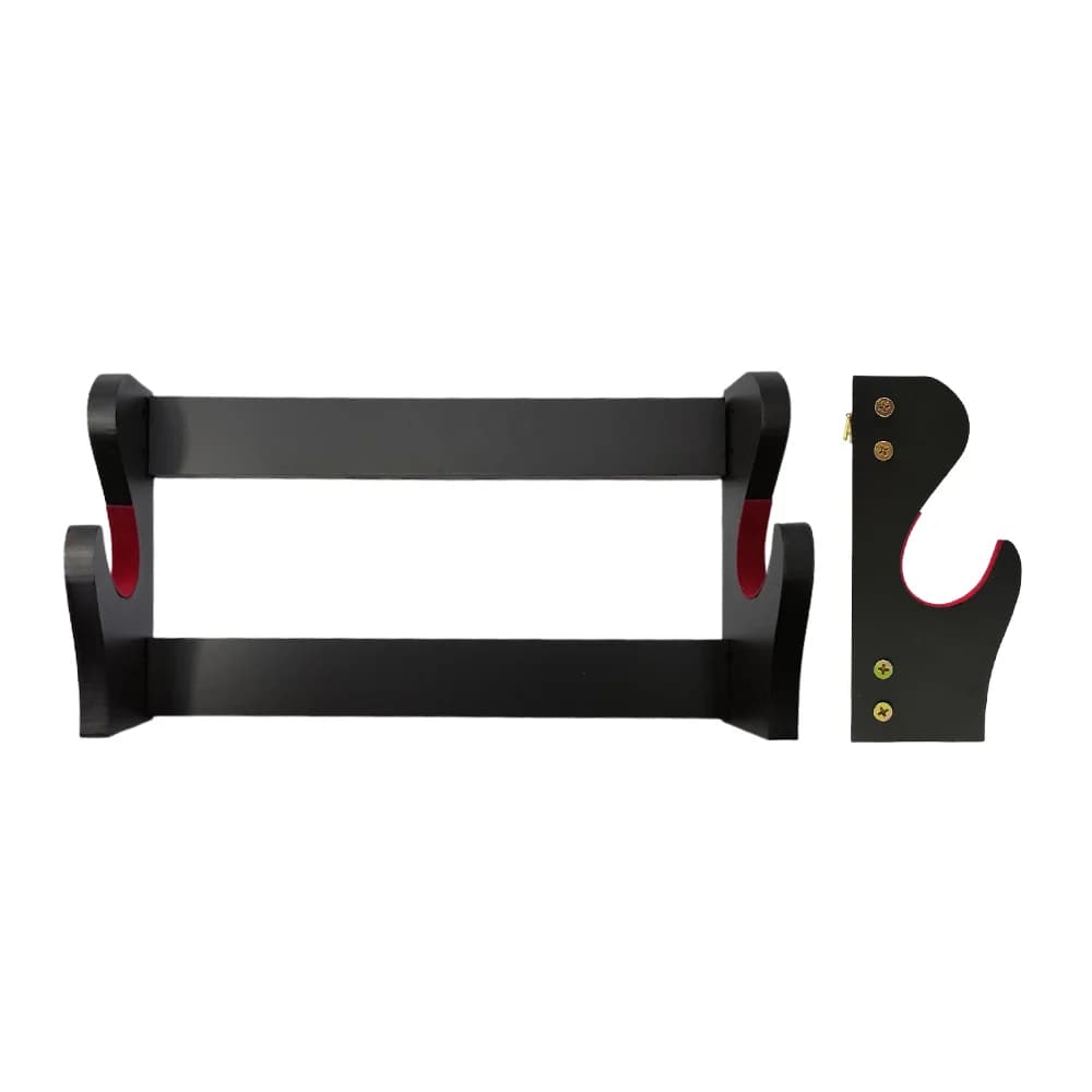 Suporte Espada DE PAREDE OU MESA 2X1 Samurai Ou Katana Em Madeira