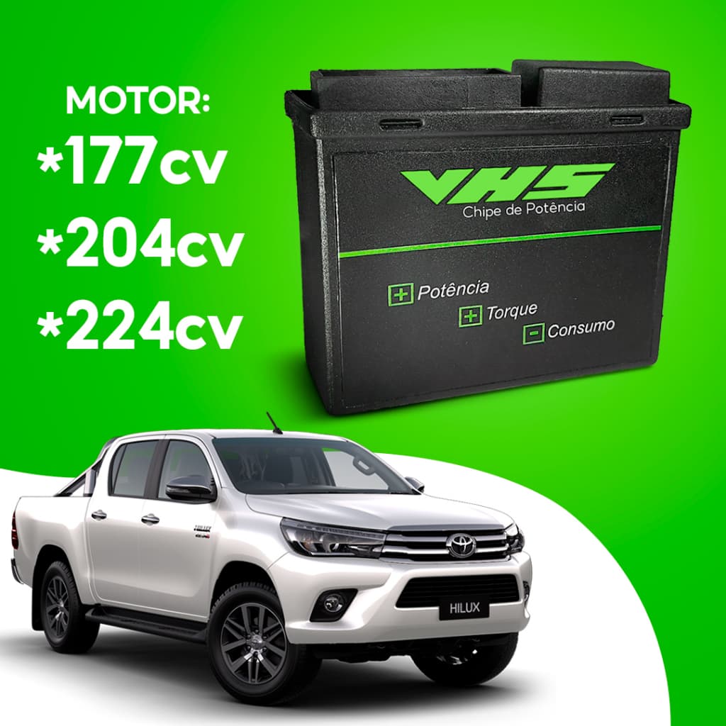 Piggyback Chip De Potência Módulo Hilux 177cv 204cv Ou 224cv