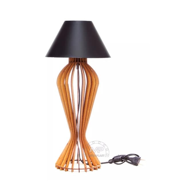 Abajur Luminaria Mesa 53cm Mod. Diamante Luxo Quarto Sala