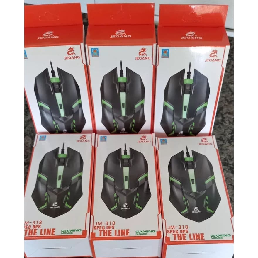 Mouse Gamer JEQANG JM-318 Com Led Colorido
