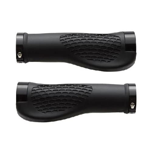 Manopla para Bicicleta GTA Comfort com TRAVA 130 mm Preta / Vermelha Bike