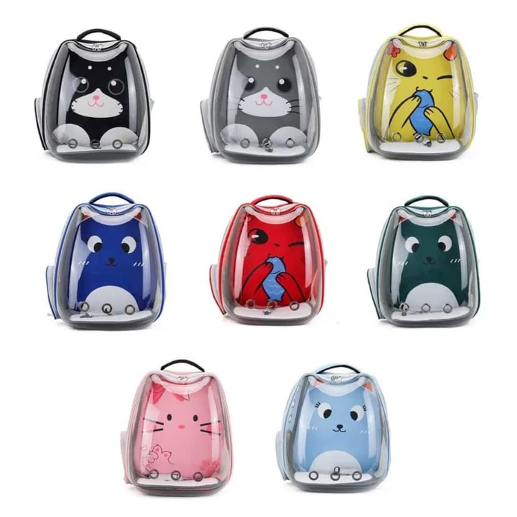 Mochila Astronauta Transparente Visão Passeio Respirável Para Gato Animais
