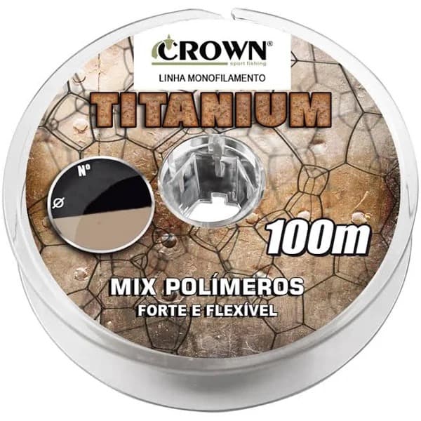 Linha Monofilamento Crown Titanium – 100m