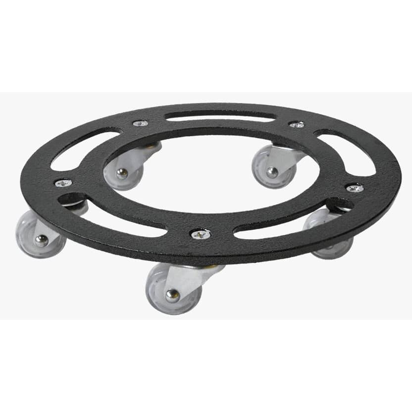 Suportes Para Vasos de Plantas Com Rodinhas Bpgel Preto 30cm