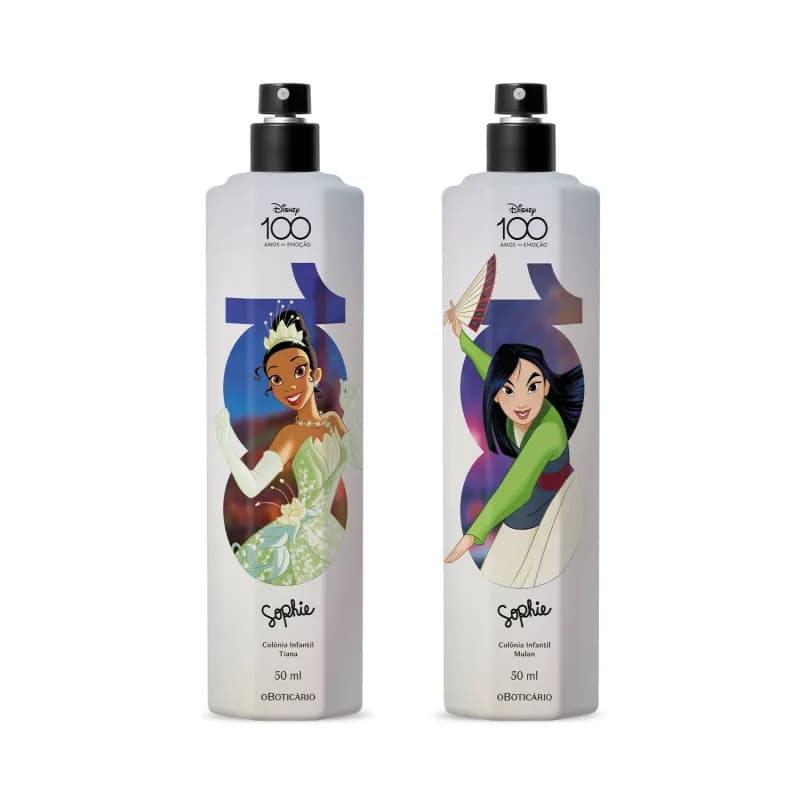 Kit Duo Colônia Infantil Sophie Disney Princesas 100 2x50ml Menina O Boticário VAL - 06/2028
