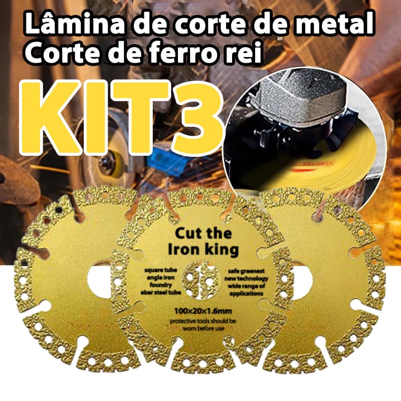 3pçs  Disco De Corte De Metal Com Atualização Lâmina De Serra Diamantada 100mm Ultrafino Multi-Funções Ferro Liga Diamante Metal Corte Disco Afiado Moagem Para envio imediato