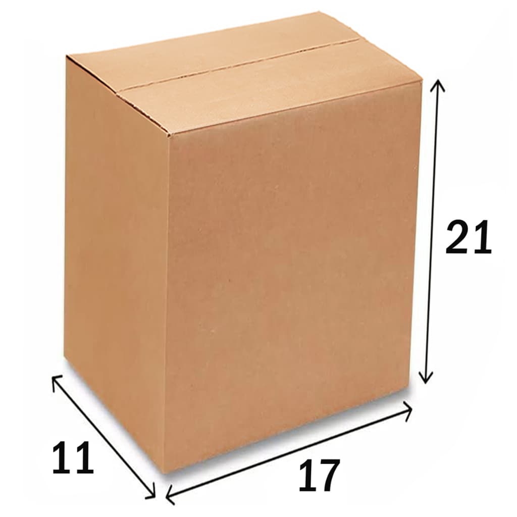 Kit com 50 Caixas de Papelão 21x17x11cm Ideal para envios E-commerce Correios e Transportadoras
