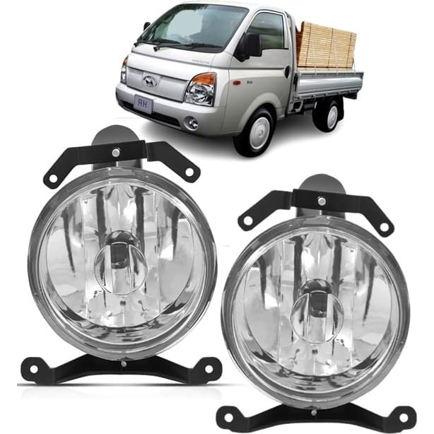Farol de Milha Auxiliar Neblina Hyundai Hr 2004 Até 2012 Par