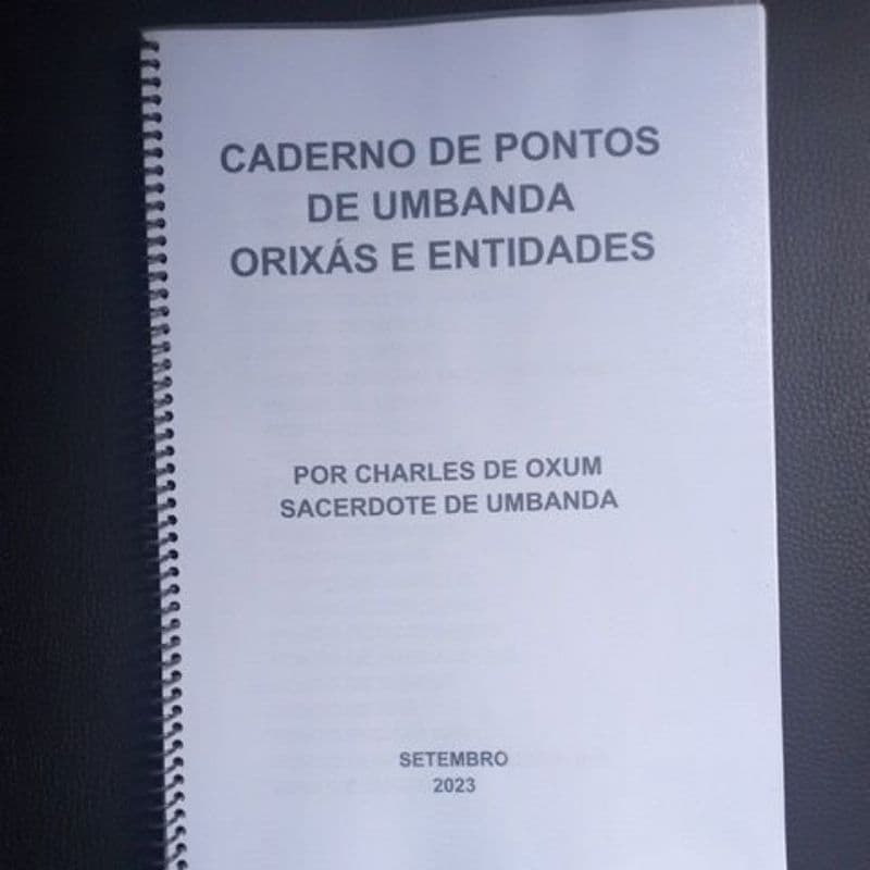 Apostila Caderno de Pontos Cantados de Umbanda de Orixás e Entidades