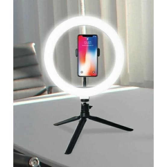 Ring Light 8 Polegadas 20cm com Tripé mesa