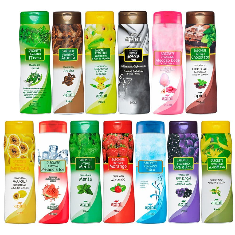 Sabonete Intimo Apinil Fragrancias 200ml - Sabonete Líquido Sensual