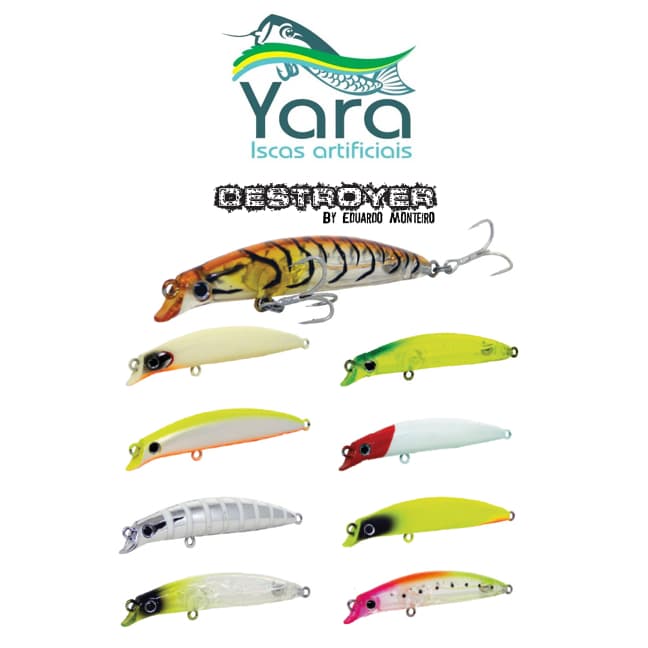 Isca Artificial Destroyer 9,5 cm Yara - Varias Cores By Eduardo Monteiro