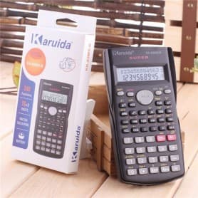 Calculadora científica portátil de 2 linhas, 82 ms-5 calculadora de bolso multifuncional
