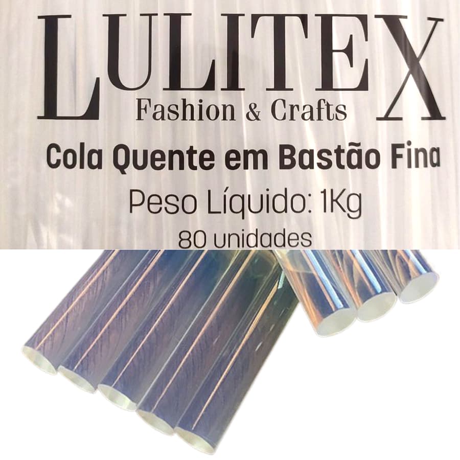 Bastão Cola Quente Bastão Artesanato Silicone Fina 1 Kg Transparente SM