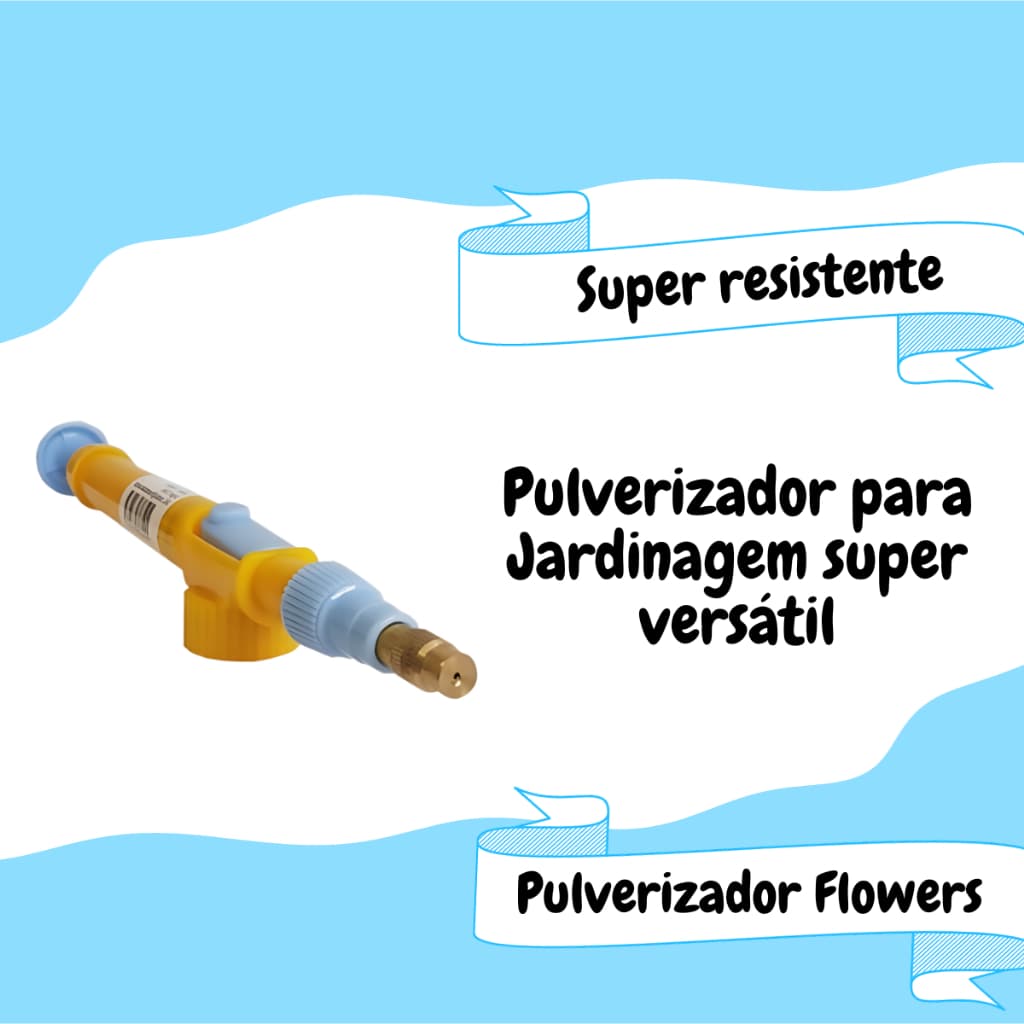 Pulverizador Manual Para Garrafa Pet Multiuso Flowers
