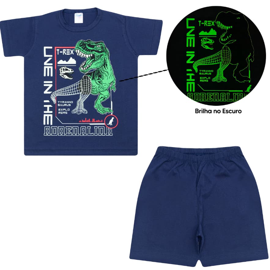 Pijama Infantil Meninos Roupa de Dormir Conjunto Menino