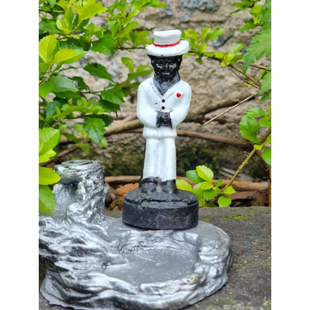 Zé Pilintra Incensário Cascata 10 cm Decoração