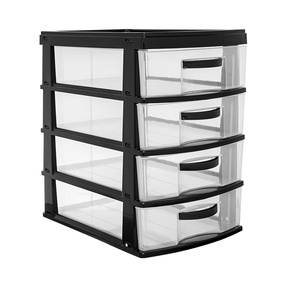 Gaveteiro de Mesa Organizador 2 3 4 Gavetas de Plástico Escritório Promoção - Jaguar
