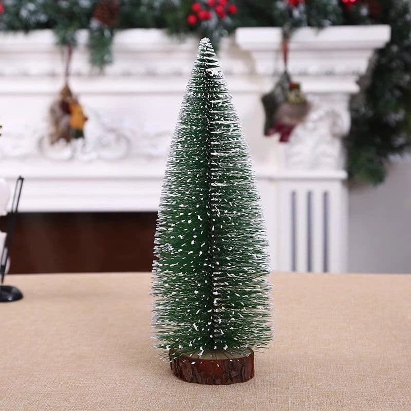 2 mini árvore de natal pinheiro nevada enfeite decoração natalina 15-20-25cm