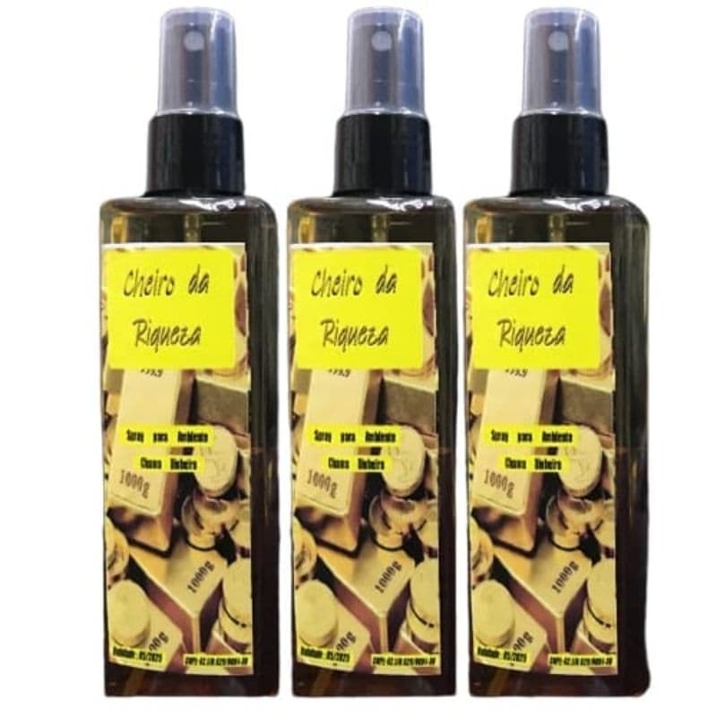 Aromatizador Spray chama dinheiro prosperidade atrativo negócios 200ml