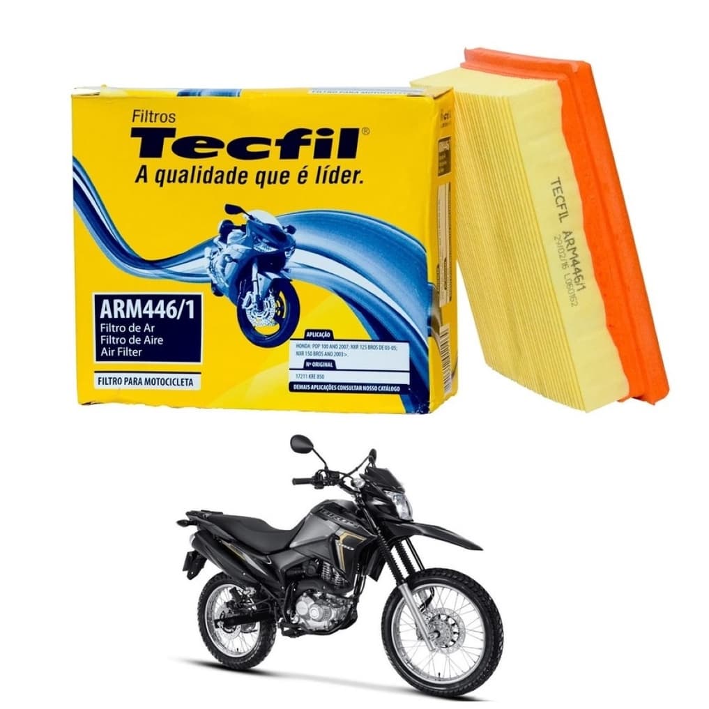 Filtro De Ar Tecfil Pop 110i Nxr Bros 125 150 160 Xre 190 Arm446/1