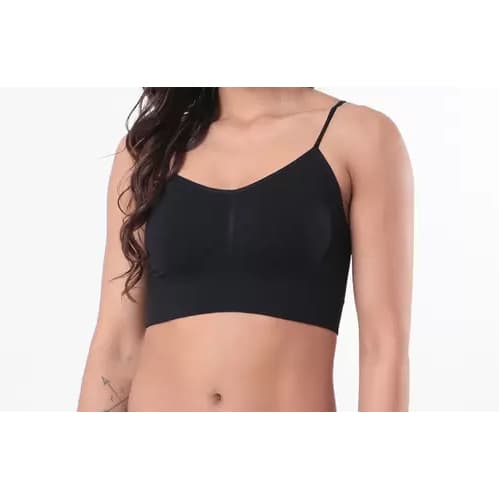 Sutiã Top Sem Costura Básico Preto - Selene M/G/EG