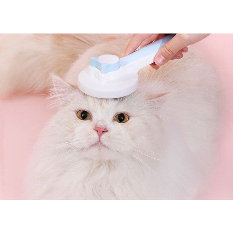 Escova Rasqueadeira Cães e Gatos Prática Autolimpante Chalesco