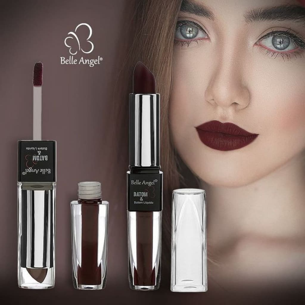Batom Matte Liquido 2 Em 1 - Belle Angel