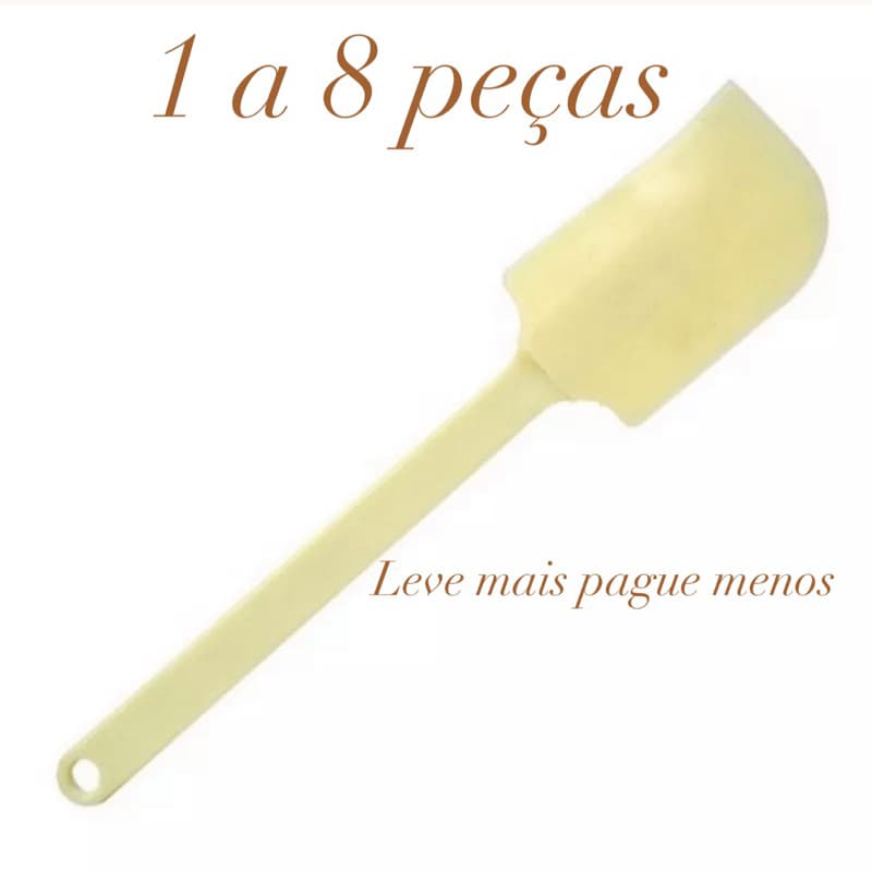 Espátula PÃO DURO Raspadora de Silicone Para Confeitaria e Chocolates (CHOCO)