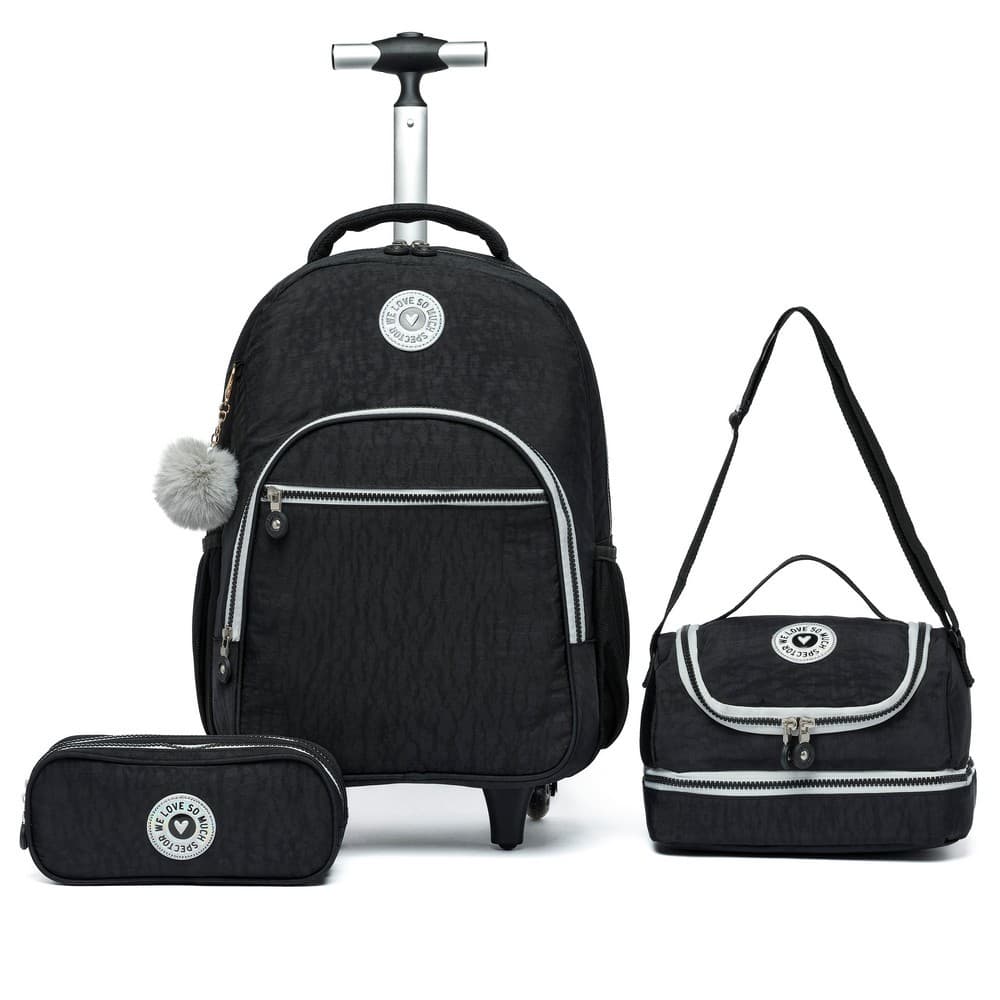 Kit Mochila Feminina Estojo Lancheira Reforçada