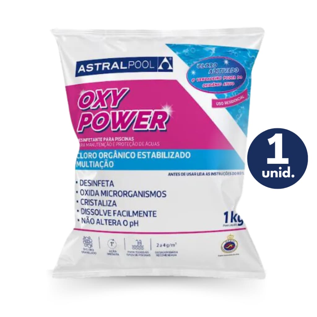 Cloro para Limpeza de Piscina OxyPower 1KG -  Astral Pool