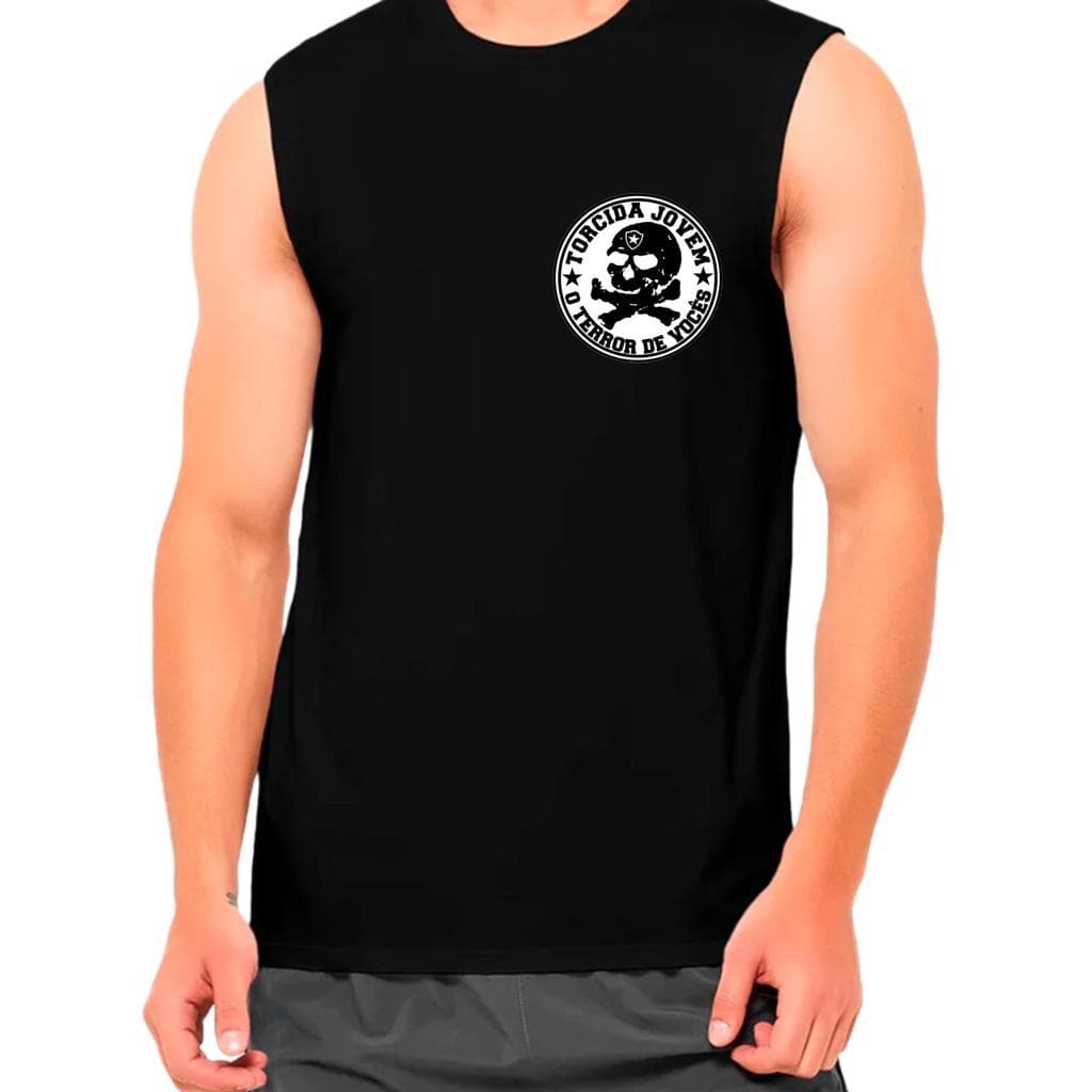 Regata Masculina Machão Torcida Jovem Dry Fit Futebol Academia Treino
