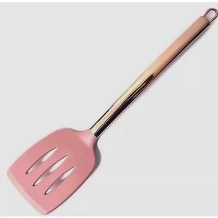 Utensílios Em Silicone Rosa com Cabo em Inox Rose Gold Concha Colher Espátula Escumadeira Utensílios De Cozinha Decoraçã