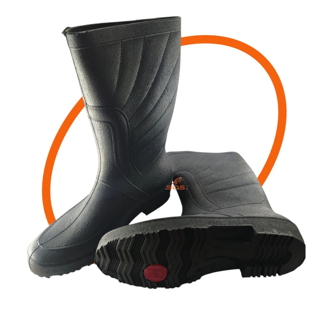 Bota Borracha Impermeável Sem Fim Gudlak Pvc Chuva Motoboy Moto
