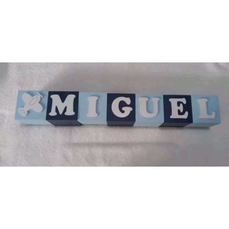 cubo 3,5cm decorativo com nome 3,5cm