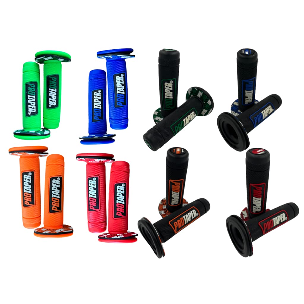 PAR MANOPLA PUNHO DE GUIDÃO PROTAPER TRILHA OFF-ROAD MOTOCROSS LUVA UNIVERSAL MOTO CRF230 HONDA / YAMAHA