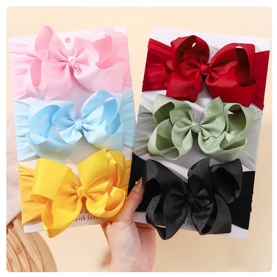 Faixa de bebe turbante laço boutique