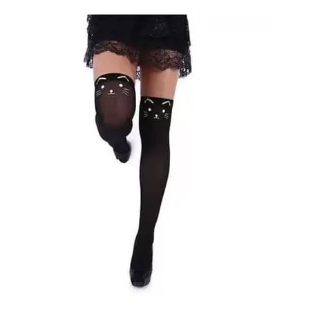 Meia 7/8 Para Festas Infantil Juvenil Cosplay Halloween Look Carnaval